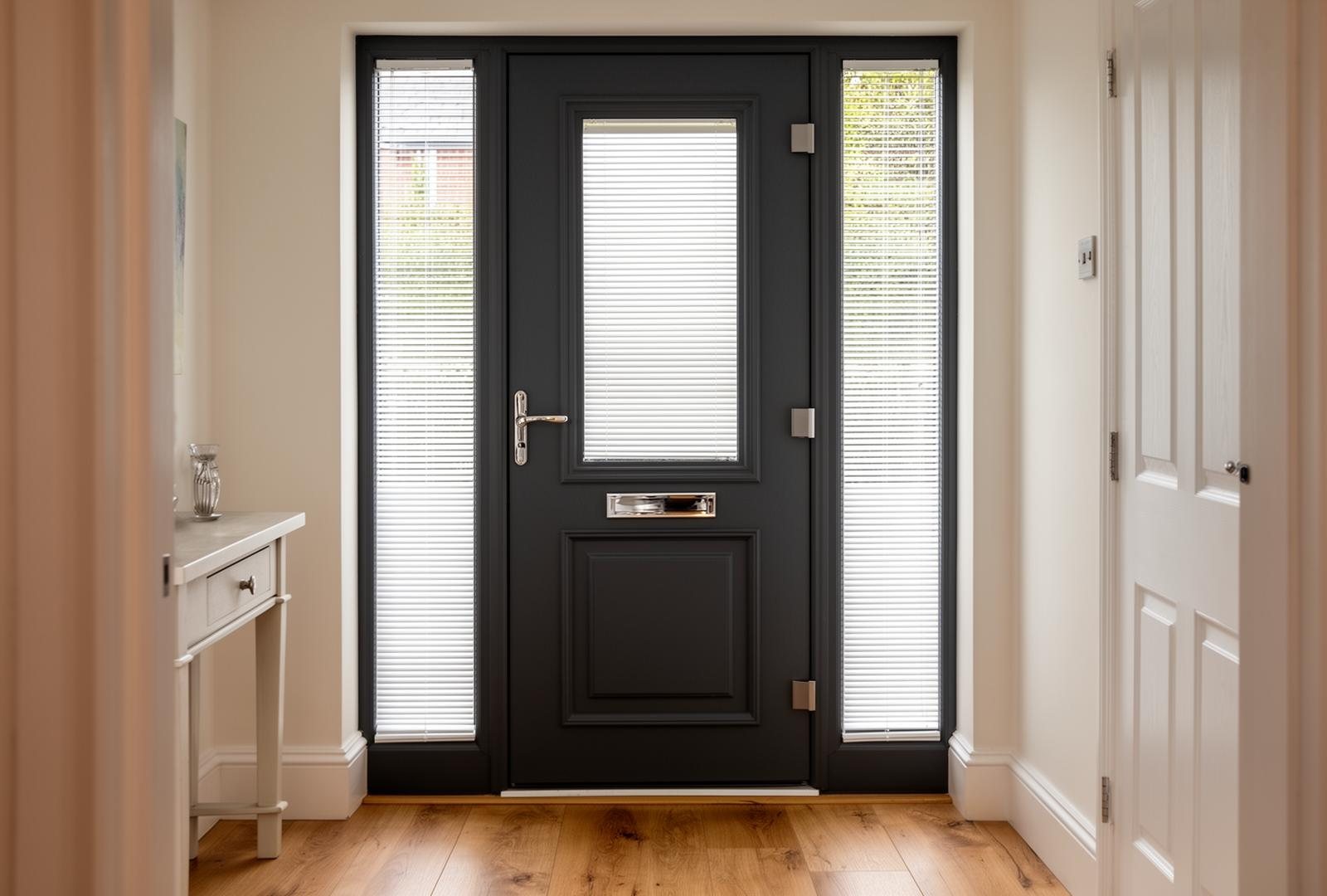 Anthracite composite front door