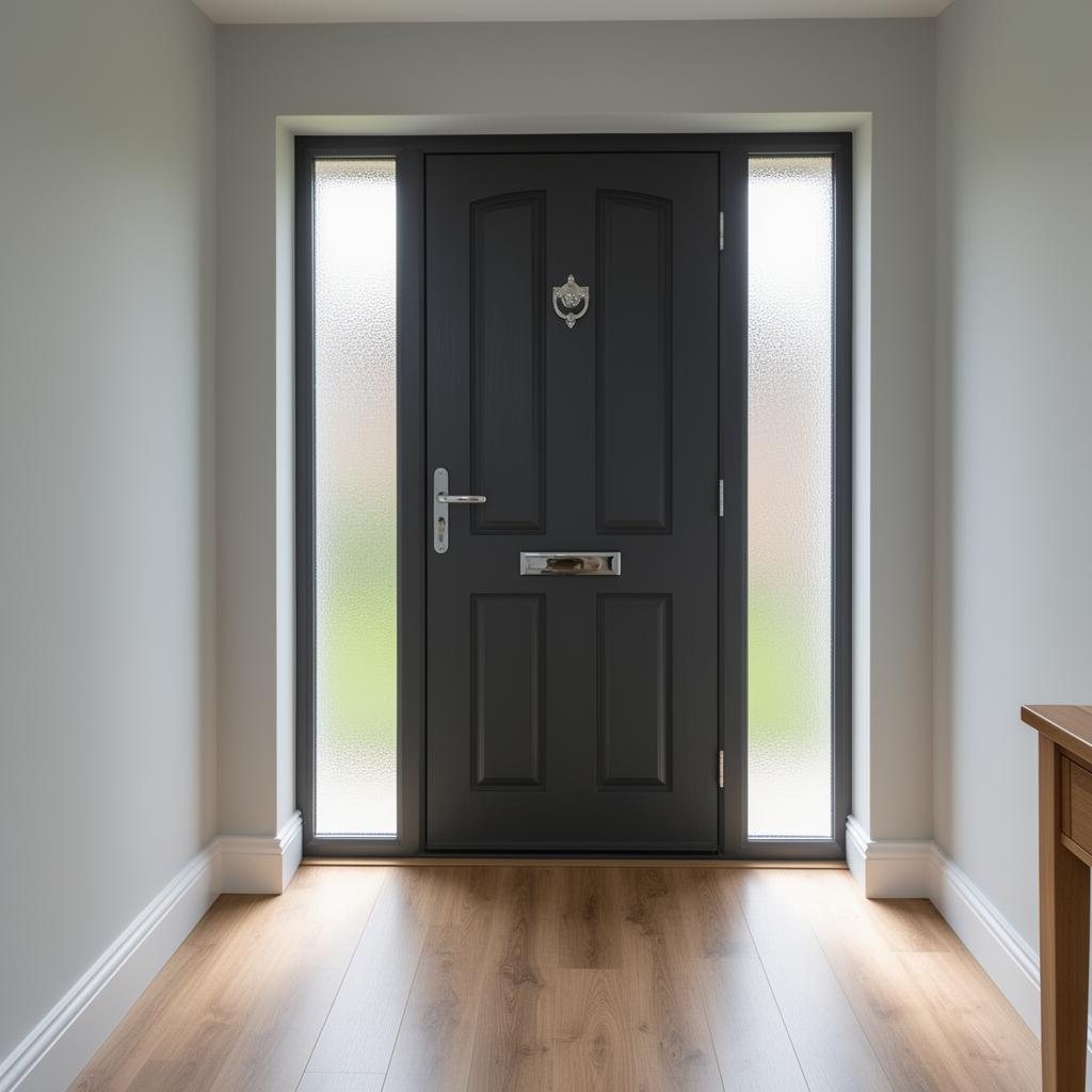 Composite front door — side panels